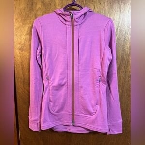 New Women's Icebreaker 100% Merino Wool Quantum III LS Zip Up Hoodie in Size XS